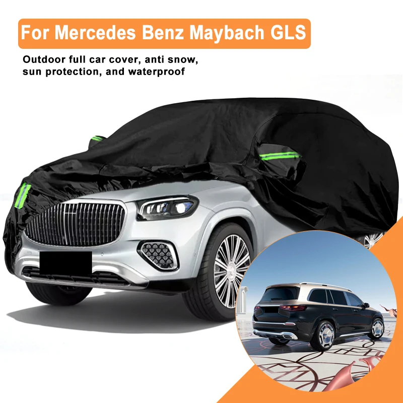 

Full Car Cover for Mercedes Benz Maybach GLS Outdoor Use - Waterproof Snowproof Sunshade, Winter & Summer Auto Protection