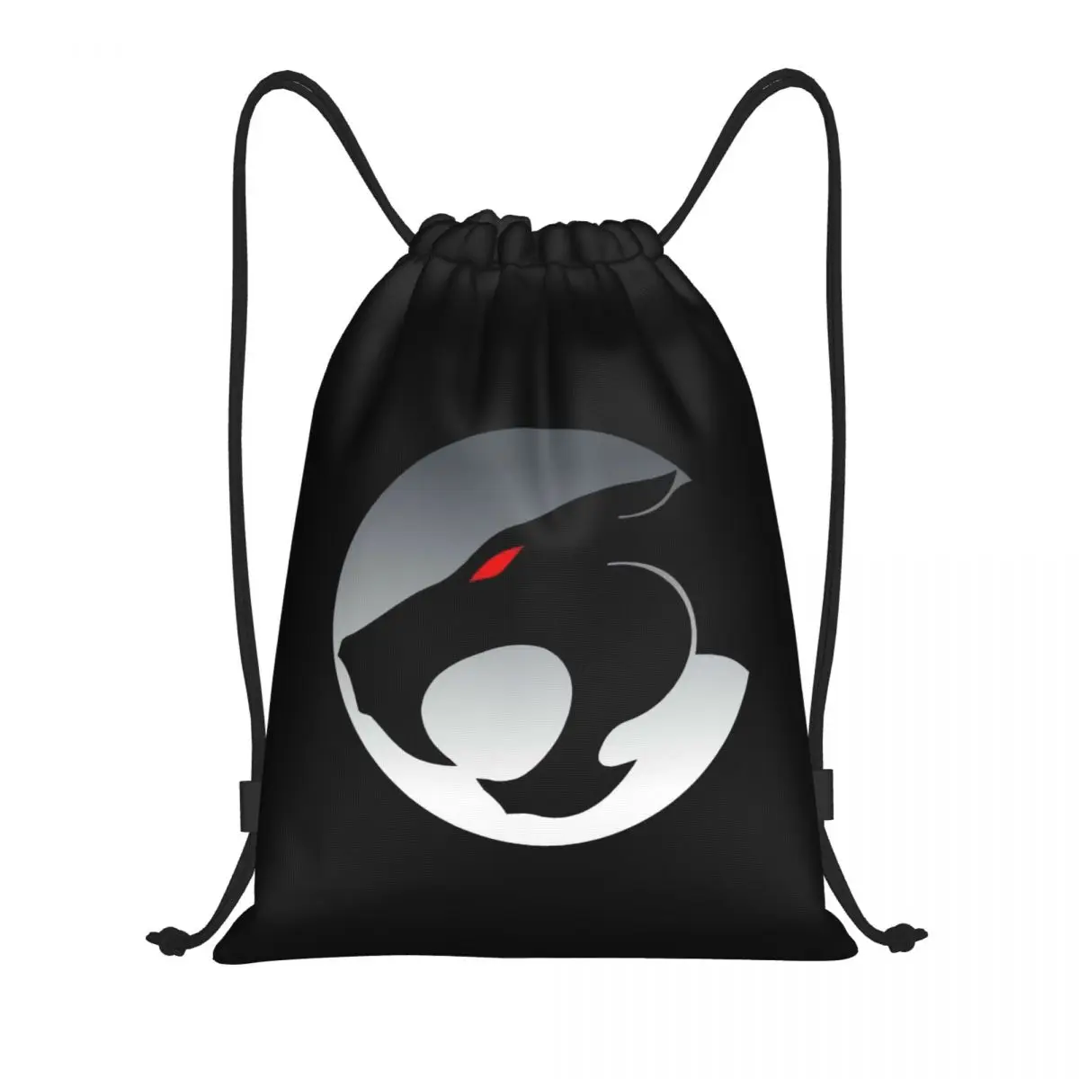 Custom Cartoon Anime Thundercats Logo Drawstring Bag Men Women Lightweight Sports Gym Storage Backpack