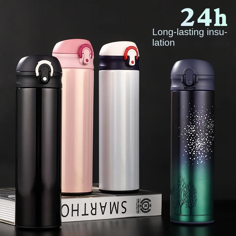 

Stainless steel thermos bottle, fashion office water bottle, tea cup with strainer, vacuum insulated bottle