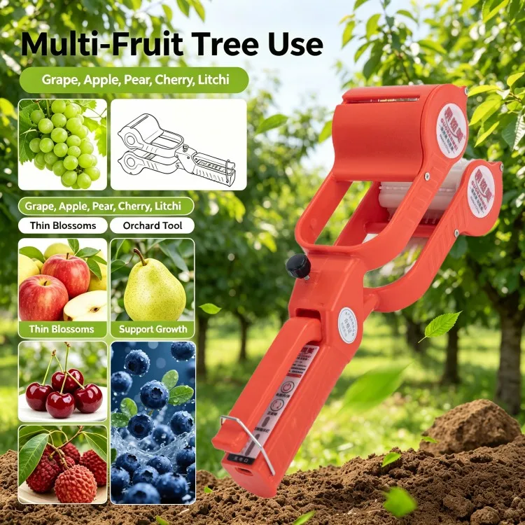 Portable Manual Flower Thinning Tool Orchard Fruit Tree Flower Remover Flower Separator for Farm & Home Garden