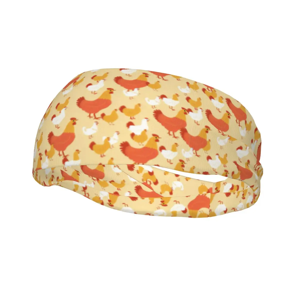 

Headband Sports Yoga Fitness Stretch Sweatband Hair Band Elasticity Headband Poultry Chicken And Roosters Pattern