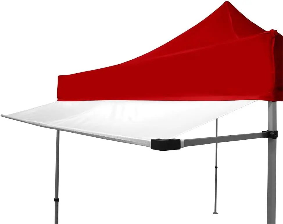 Removable Hardware - For 10ft, includes white tarp, crossbars, square clips and connectors, does not include awning tent