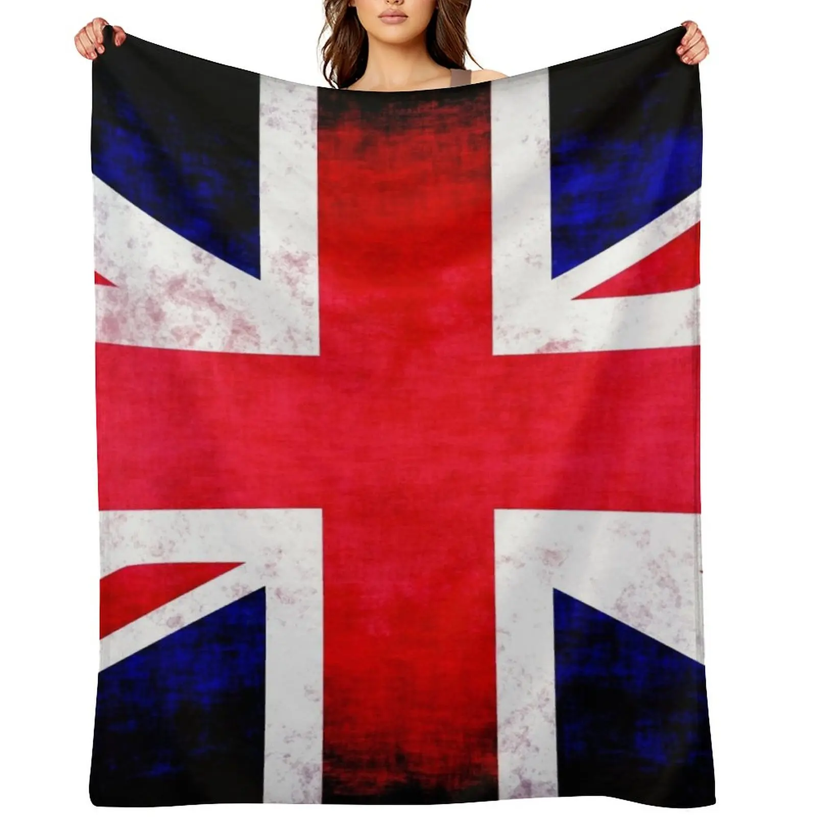 

Large Vintage Union Flag Throw Blanket Vintage Sofas Comforter warm winter Blankets