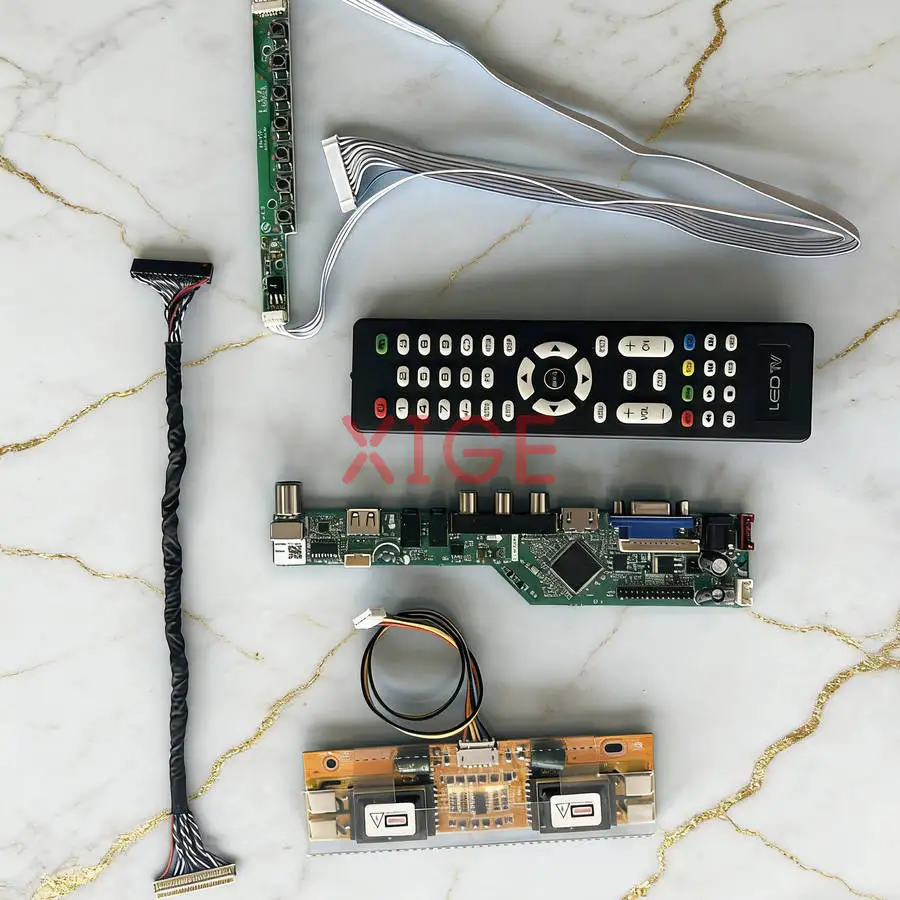 

For M170MNE1 HSD170ME13 HT170E01 HT170EX1 Screen Controller Board Kit DIY 30 Pin LVDS 1280x1024 1280*1024 4-CCFL USB+AV+VGA+HDMI