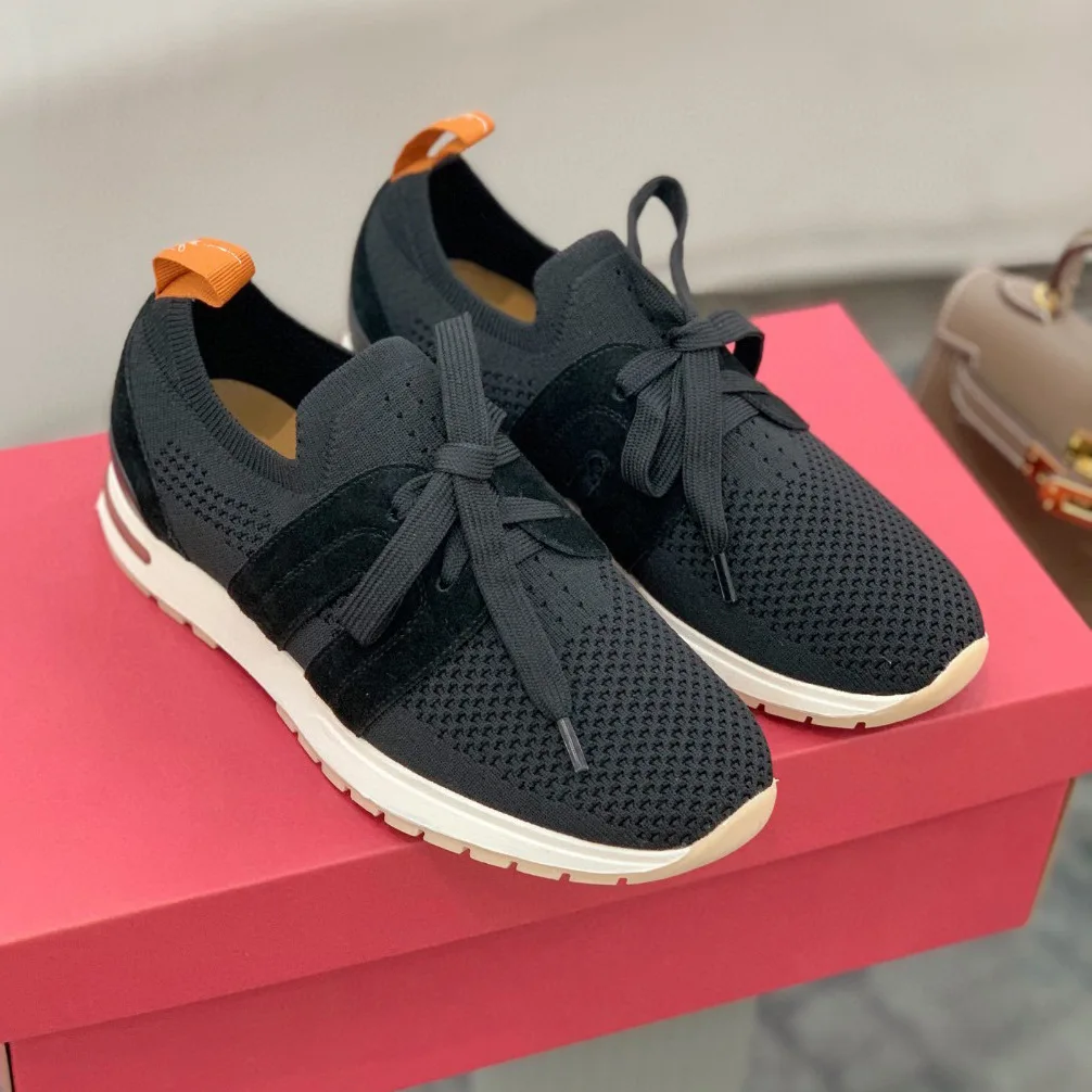 

New 2026 Unisex Wool Yarn Knit Sneakers Soft Sole Casual Running Shoes for Men Women Spring Autumn
