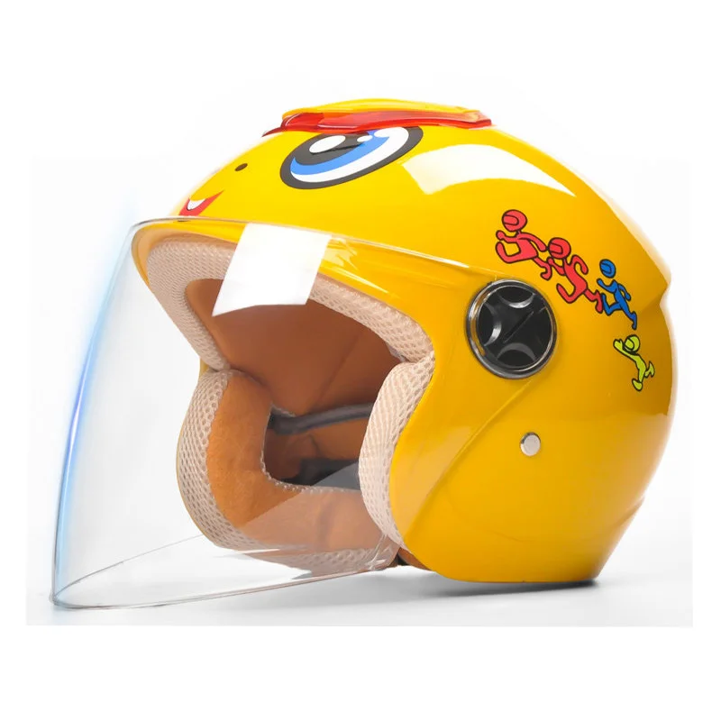 

AD Children's Helmet Kids' Half Helmet Boys' Winter Warm keeping Girls' Battery Electric Car Four Season Safety Helmet