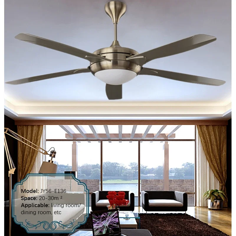 AOSONG Nordic LED Fan Light American Vintage Restaurant Living Room Study Ceiling Fan Light Remote Electric Fan Light