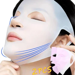 Silicone Mask Cover 3D Fixed Mask Tool Ear Hanging Masks for Moisturizing Face Reusable Firming Facial Tool Skincare Enhancement
