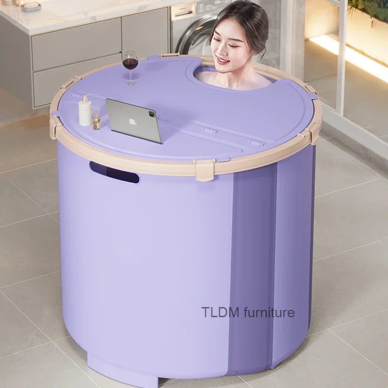 

Standing Drainer Sit Bathtubs Childre Large Women Hot Portable Bathtubs Adults Bucket Baignoire Pliable Adulltes Home Furniture