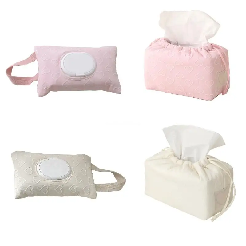 

Portable Tissue Box Practical Storage Solution Tissue Box Convenient Wipe Tissue Organizers Lightweight Tissue Box