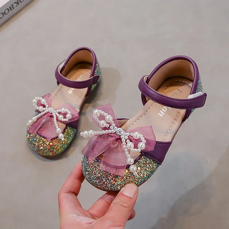 Children Casual Sandals for Girls 2025 Summer New Fahsion Korean Style Soft Bottom Anti-slippery Versatile Chic Princess Shoes