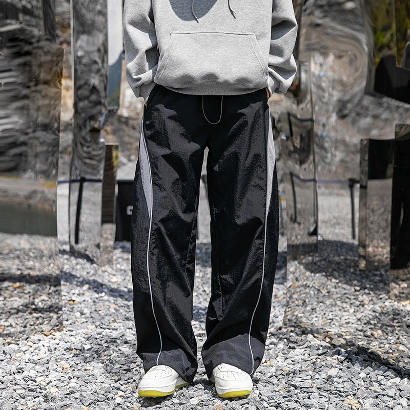 

Городские спортивные брюки на открытом воздухе, американские брендовые брюки для отдыха, свободный силуэт, универсальная цветная серия, унисекс, водонепроницаемые