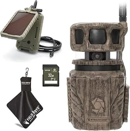 Cam Revolver 36MP Trail Camera with 1080P HD Video at 30 FPS, 0.4 Sec Trigger Speed, 360° Panoramic View, Built-in GPS, Verizon/