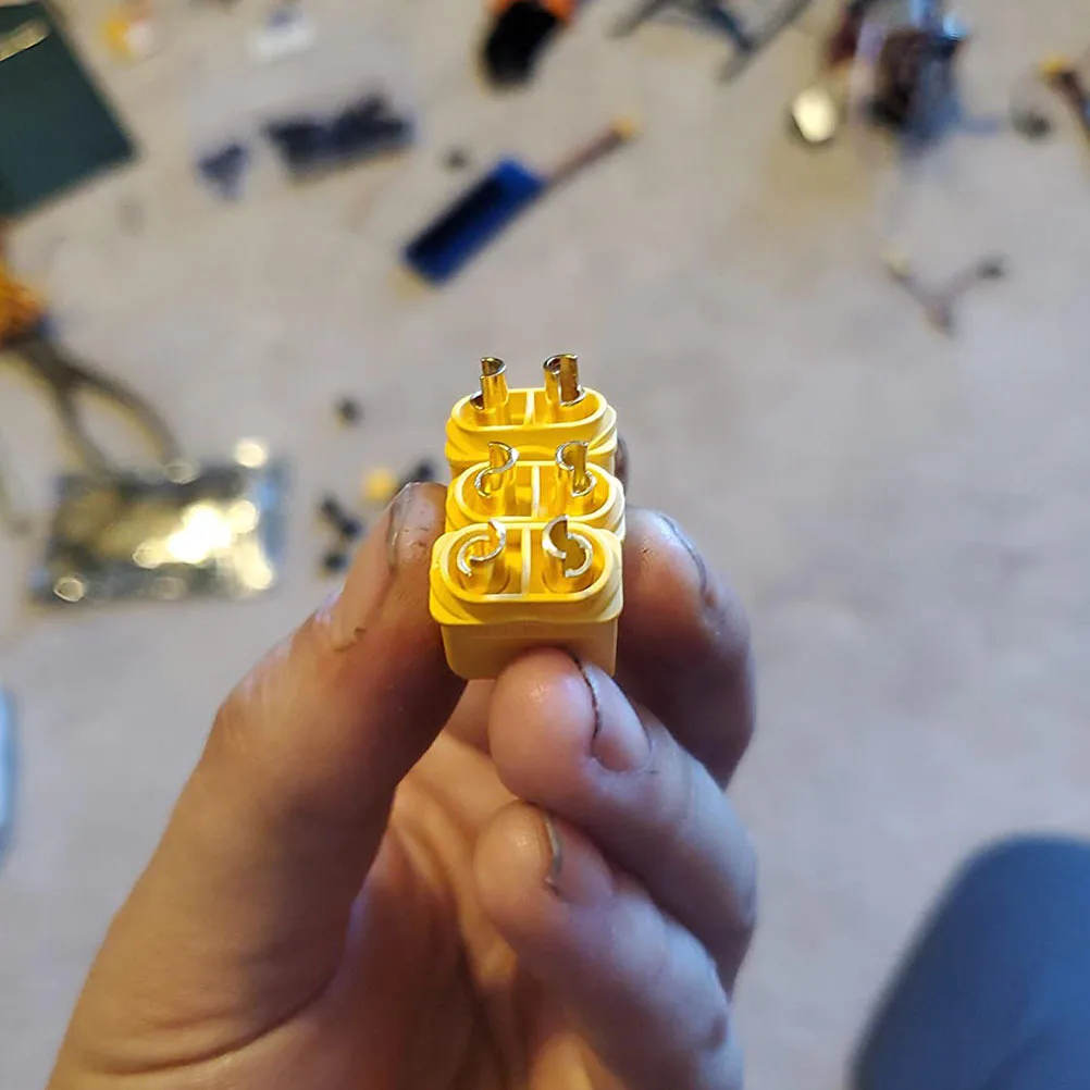 

5Sets Xt90h Male Female Connectors Pa Material Safe Durable High Current Plugs for Rc Car Boat Charging Lead