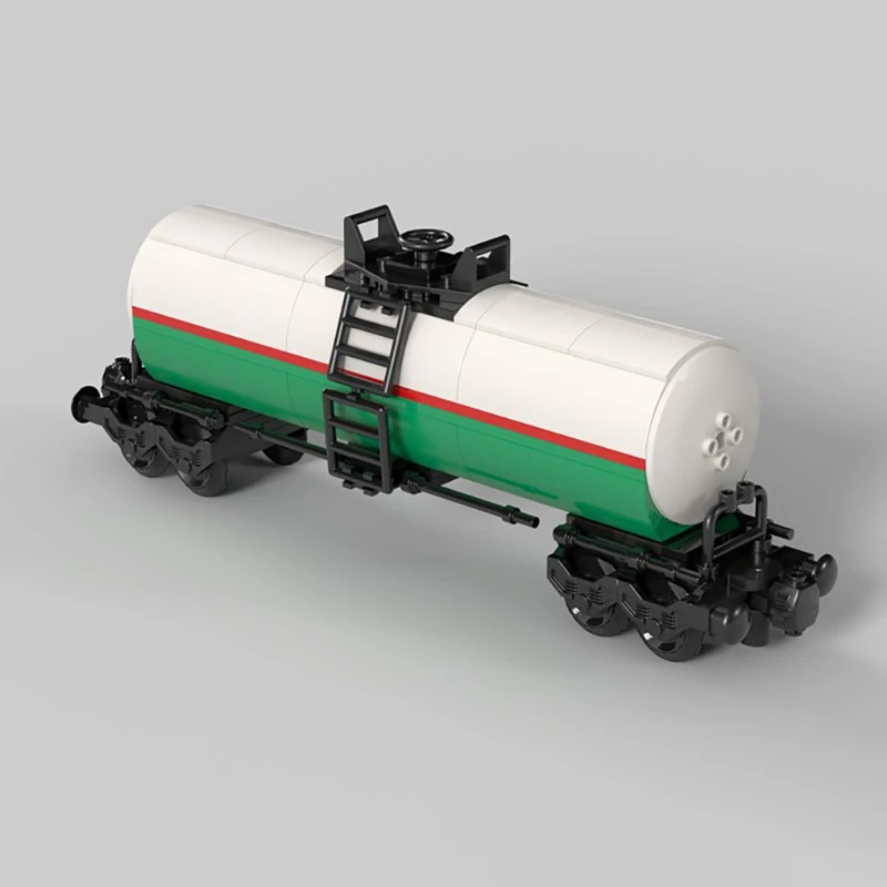 

MOC Octan Fuel Wagon,Octan Tank Car,Freight trains, trains, city trains, children's toys, building blocks, Christmas gifts