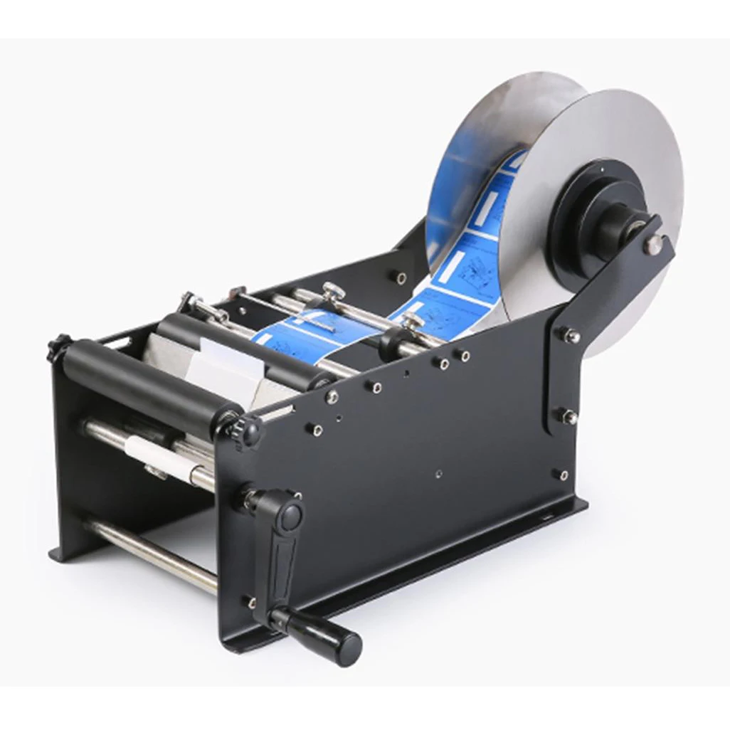 

MT-30 Label Sticking Machine For Round Bottle Perfume Wine Plastic Bottle Sticker Label Packing Machine Manual Labeling Machine