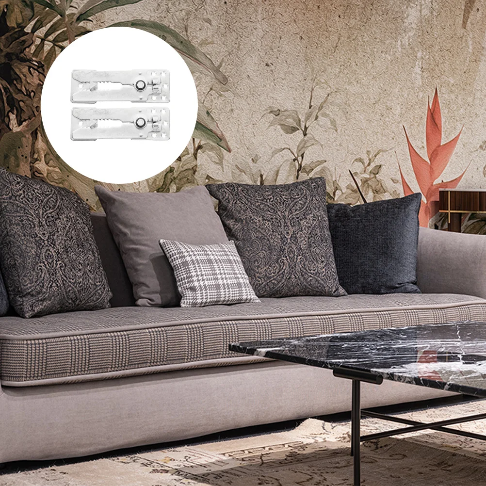 

2pcs Sectional Sofa Connectors Iron Furniture Joints Snap Replacement For Sectional Couch Buckle Tightening Tool Sturdy