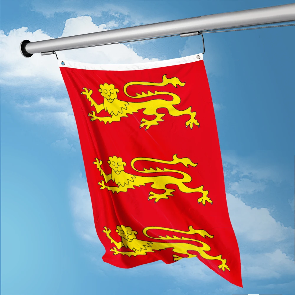 British England Royal Flag Red with Gold Lions Flag 3ft x 5ft Polyester Banner Flying 90* 150cm Custom Outdoor Indoor Resistance