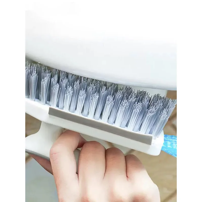 

14.9×9.3×7.7cm (5.86×3.66×3.03in) White Grout Cleaner Brush - 3-in-1 Design with V-Shaped Bristles & Side Fine Brush Bristles