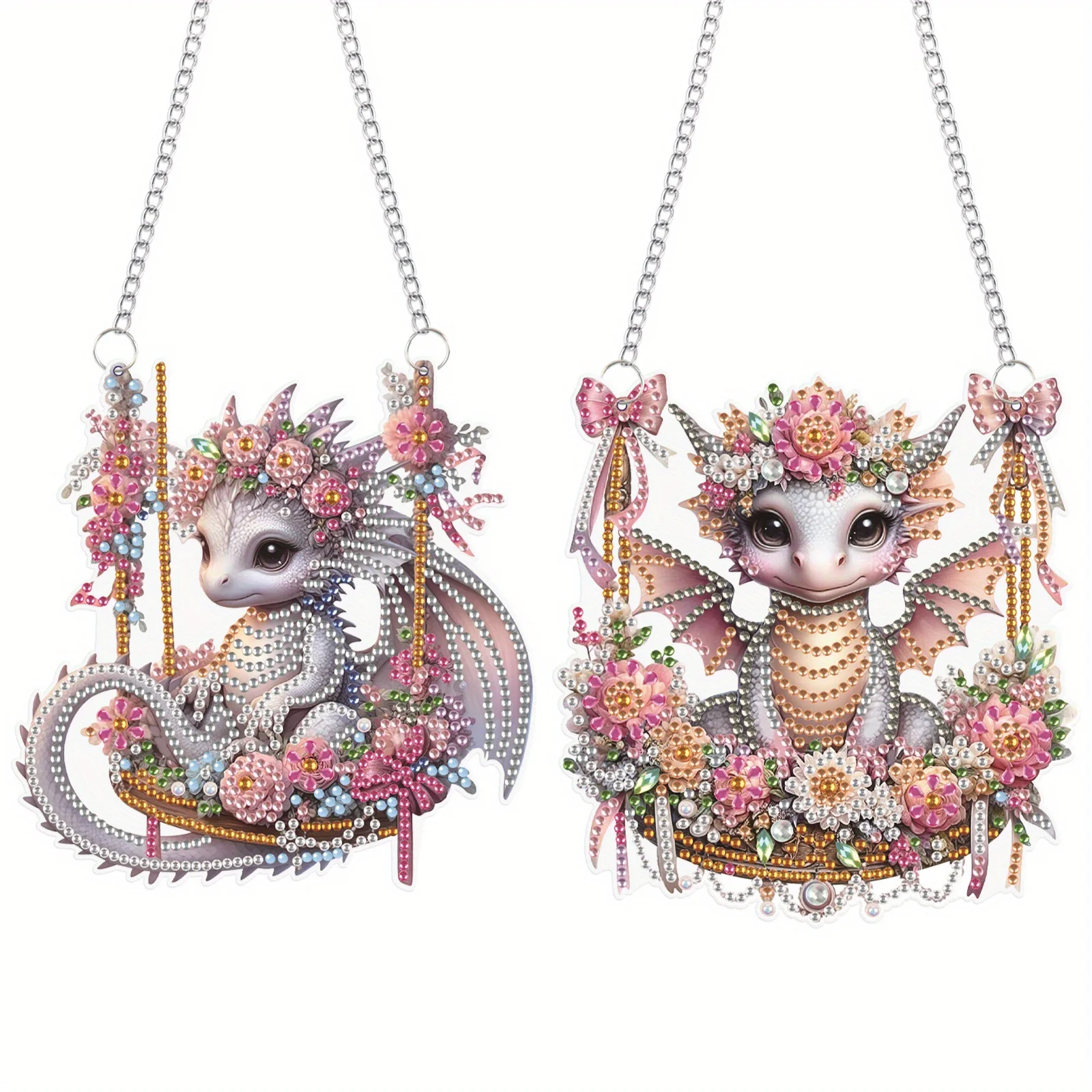 

Набор для алмазной живописи «Драконы», 2 шт.