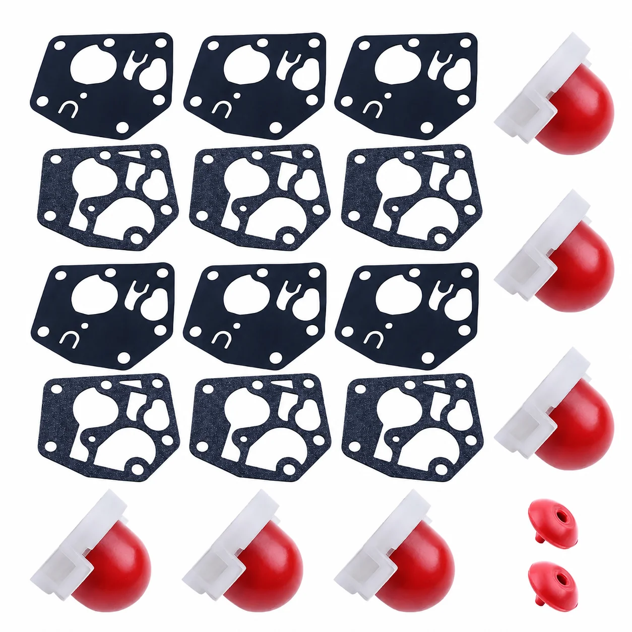 Primer Bulb Diaphragm Gasket Check Valve Kit Replacement For Toro MTD Craftsman Tecumseh 694395 795083 495770 Small Engine Parts