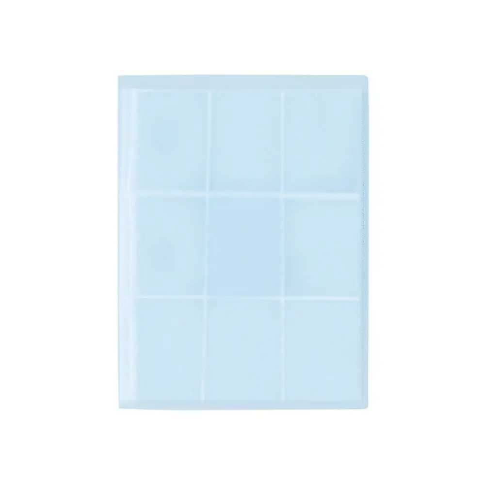 

With Inner Page Binder Photocard Holder 3 Inch A4 Photo Album Binder 9 Grid Simple Small Card Collect Book Fans Supplies