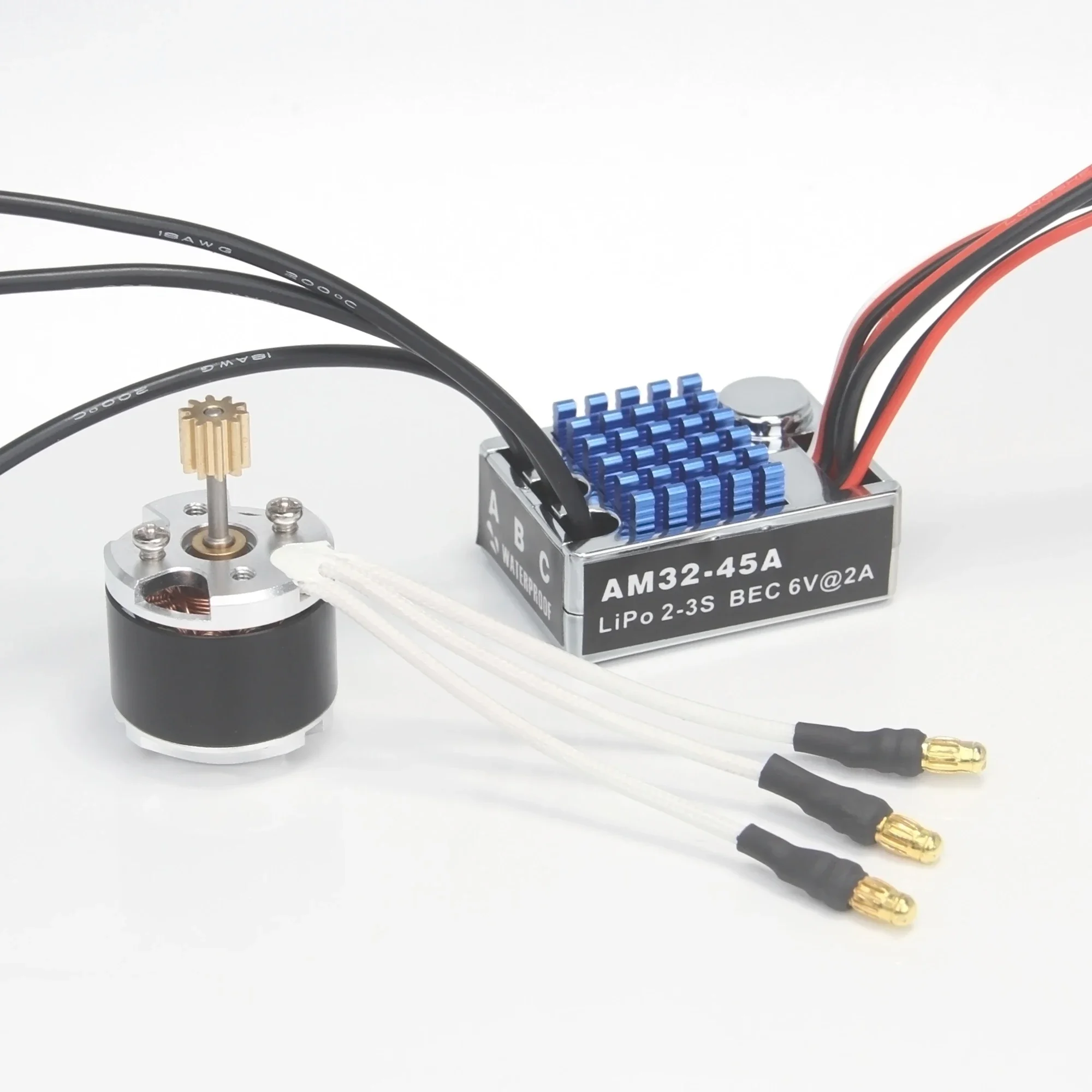 NEEBRC 2322 2600KV moteur sans balais sur chenilles 5.5-9V 45A ESC BEC boîte de vitesses en métal pour voiture MN82 MN99S MN168 MN78 RC