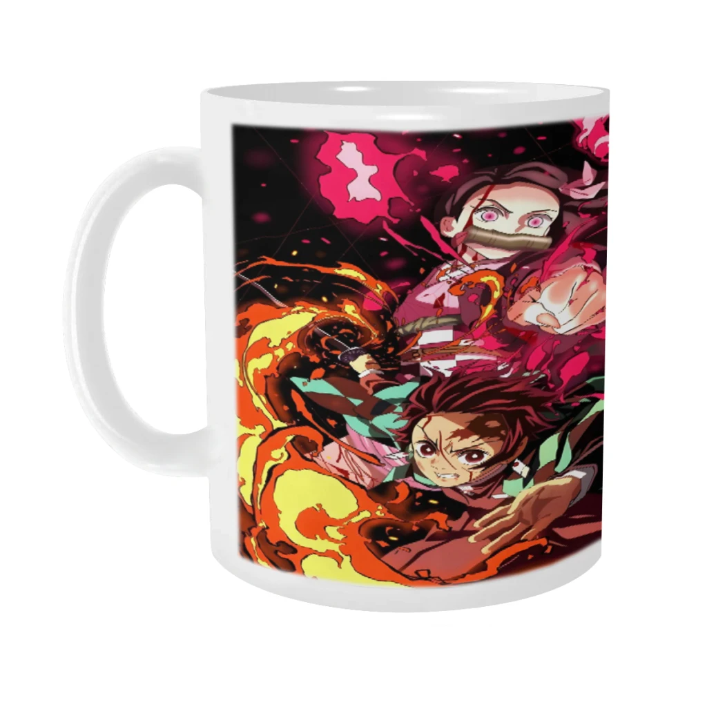 Anime Demon Slayer Blade Ceramics Coffee Mug Cute Gamer Birthday Gift Back To School Mug