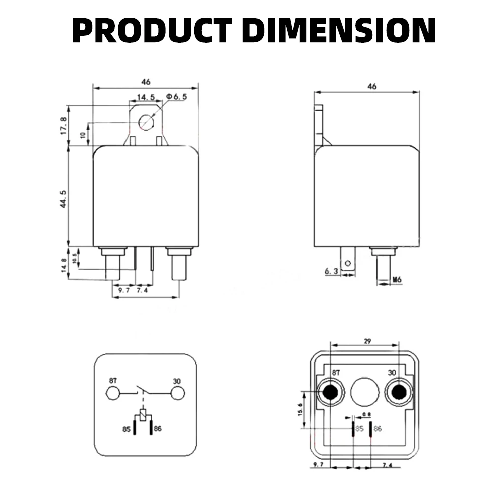 High Current Relay Starting relay 200A 120A 100A 12V 24V Power Automotive Heavy Current Start relay Car relay Truck Motor