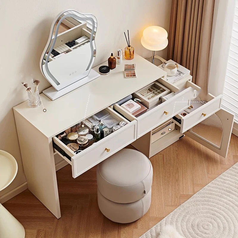 

Lounge Creative Vanity Table Decoration Aesthetic Interior Fashion Dressing Table Cosmetics Mesa De Maquillaje Salon Furniture