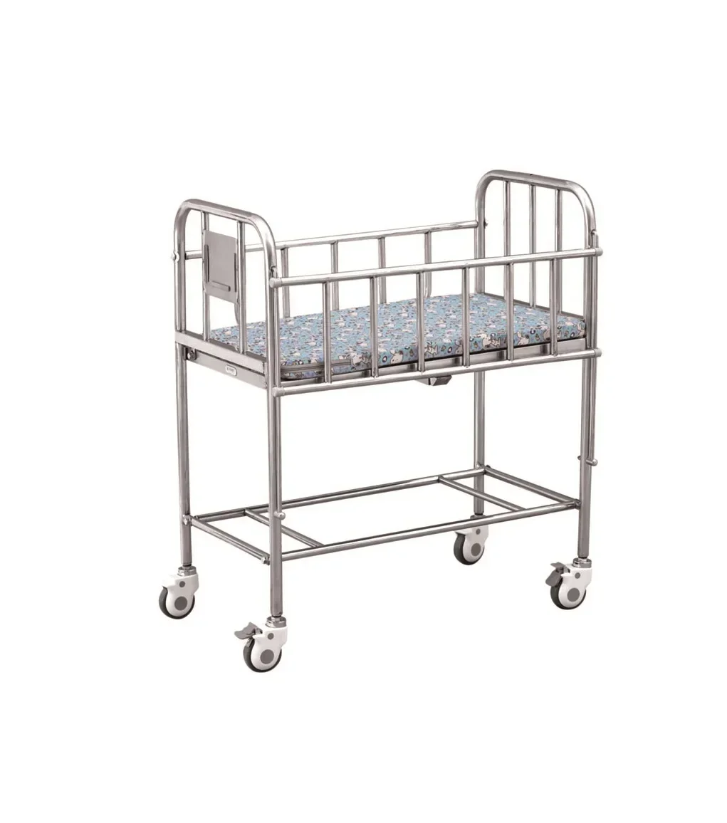 2025/HH/YTC-164 Durable Stainless Steel Hospital Bed Pediatric Patient Bed for Kids  Quality Hospital Furniture