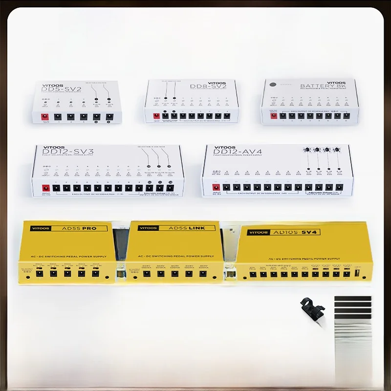 

Профессиональный блок питания для педалей эффектов Vitoos AD5 DD5 8 DD0 DD2 Pro Multi-9V с шумоподавлением