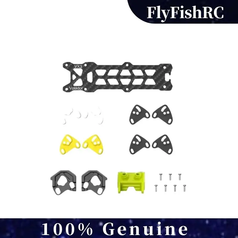 

FlyFishRC Volador VX3 VX3.5 Frame O4 Replacement Upgrade Part Kits Compatible with O4 Pro for RC FPV Freestyle Racing Drone