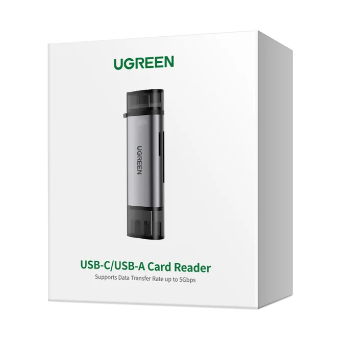 UGREEN Lector de tarjetas SD USB C Lector de tarjetas 2 en 1 SD SDHC SDXC UHS-I
