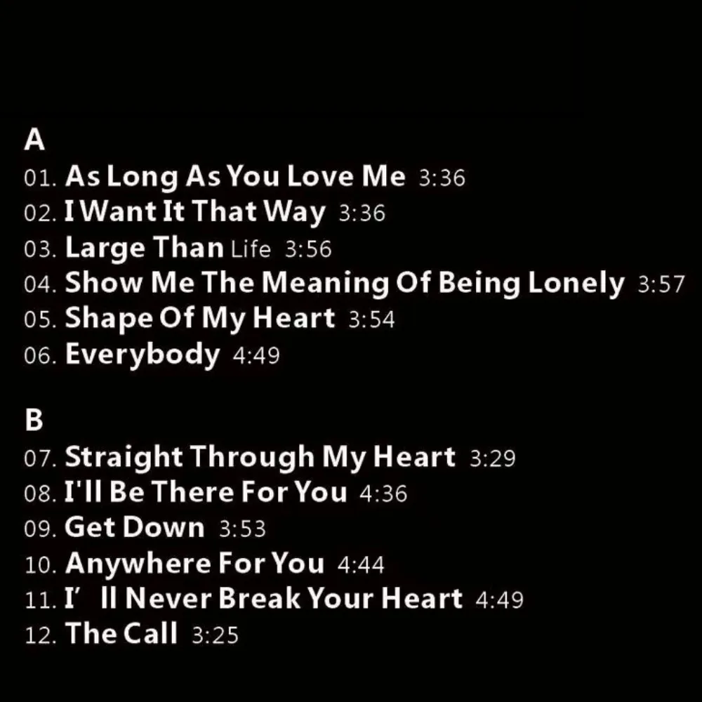 مجموعة Backstreet Boys Century Collection LP Vinyl Record - قرص Oldies الإنجليزي مقاس 12 بوصة لمحبي الجراموفونات البوب العتيقة #2