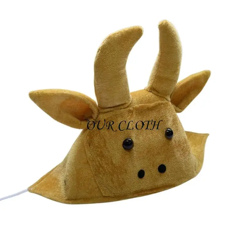 Breathable Cloth Cow Horse Headpiece For Children Family Stage Show Dressing up Y1AC