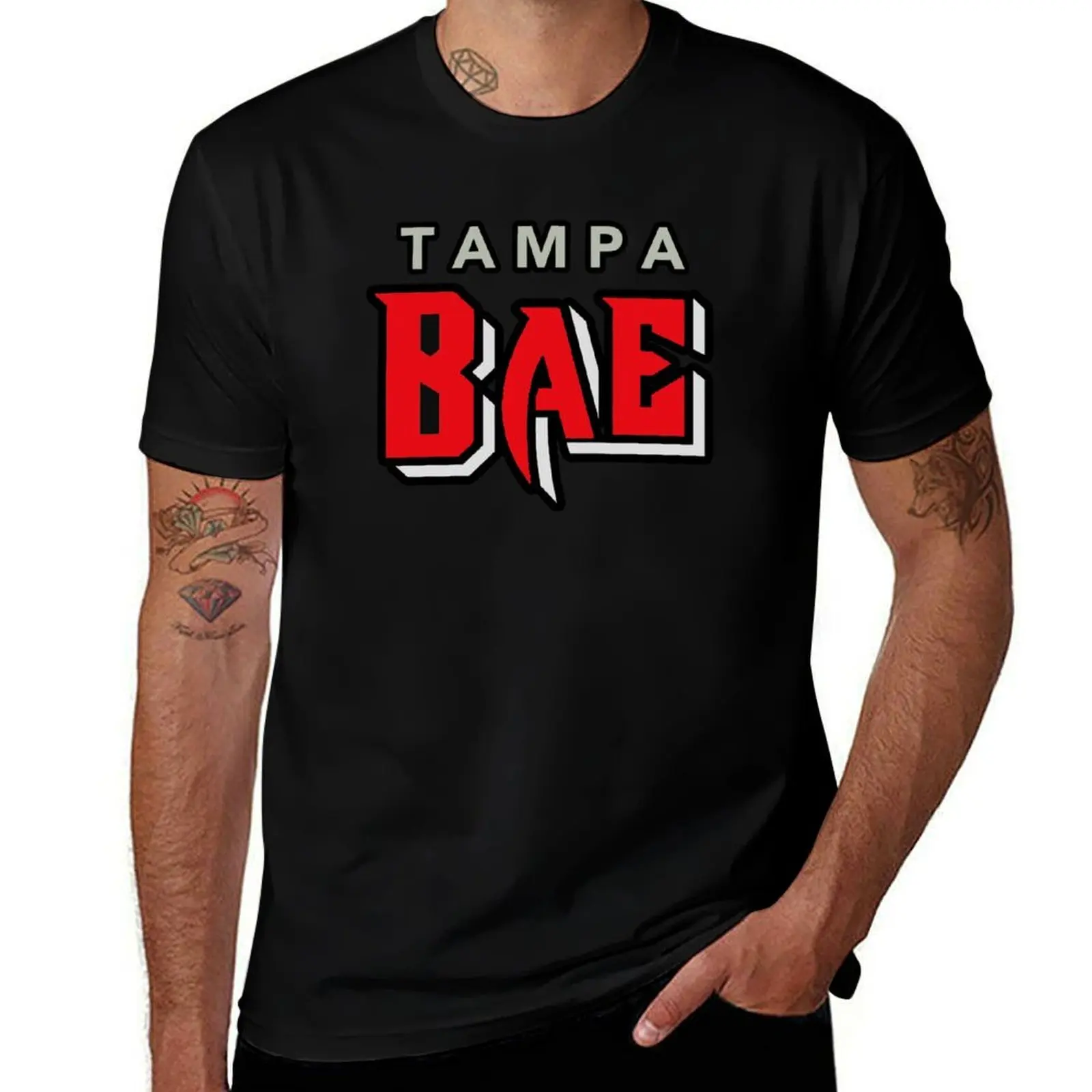 

TAMPA BAE STICKER AND SHIRT T-Shirt t shirts for man pack cotton t shirt man luxury T-Shirt