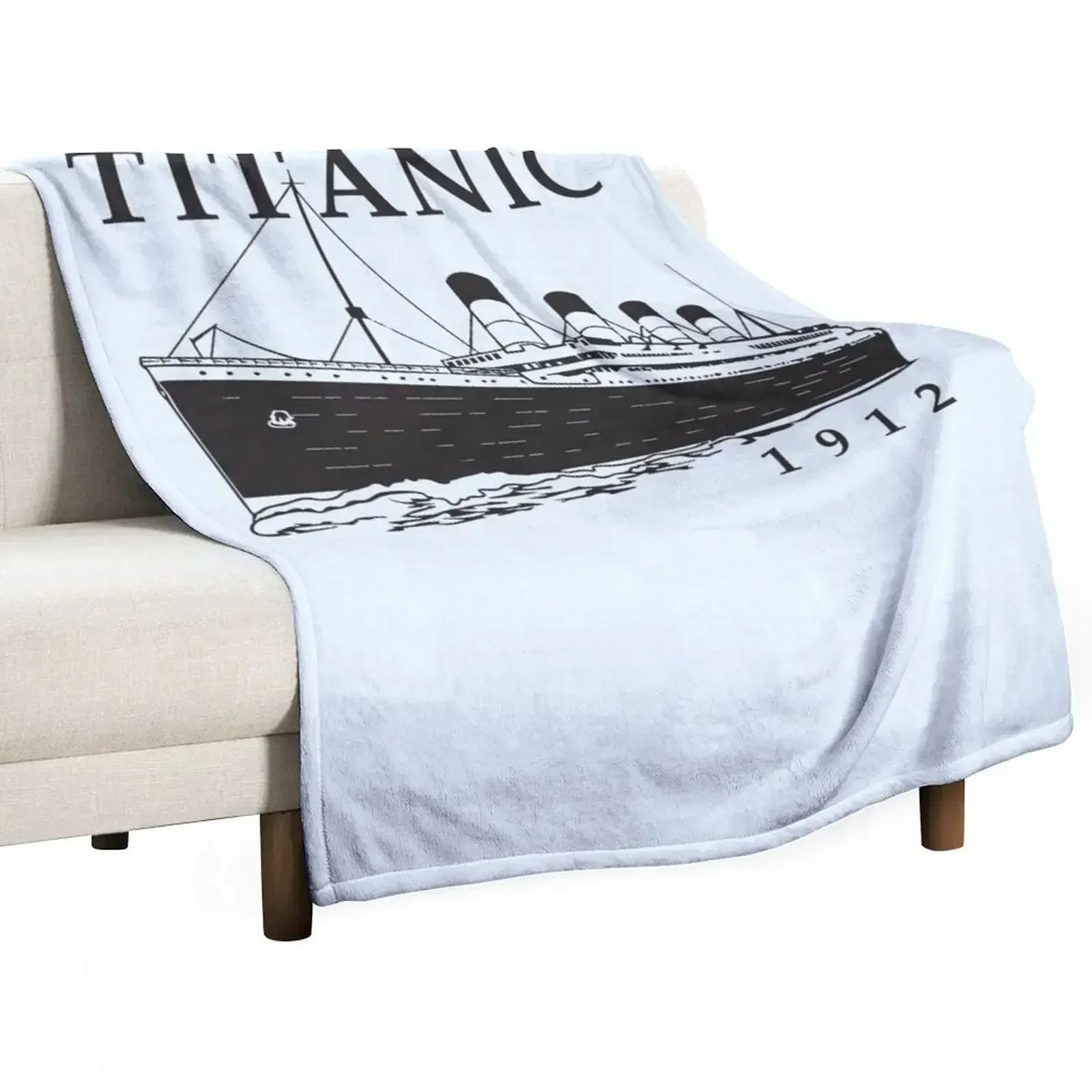 New Titanic Queen of the Ocean Vintage Cruise Sinking Ship Atlantic Voyage Throw Blanket Kid'S anime Baby Blankets