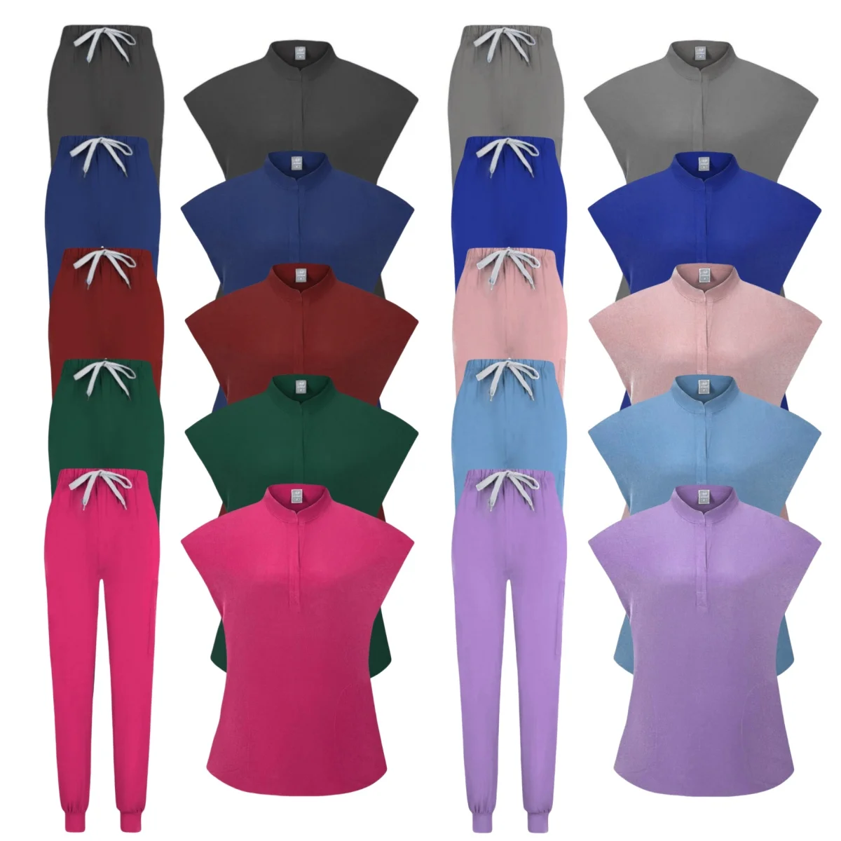 Design Dental Hospital Uniforms Polyester Spandex Fashionable Medical Nurse Scrub Women Nursing Spa Work Wear