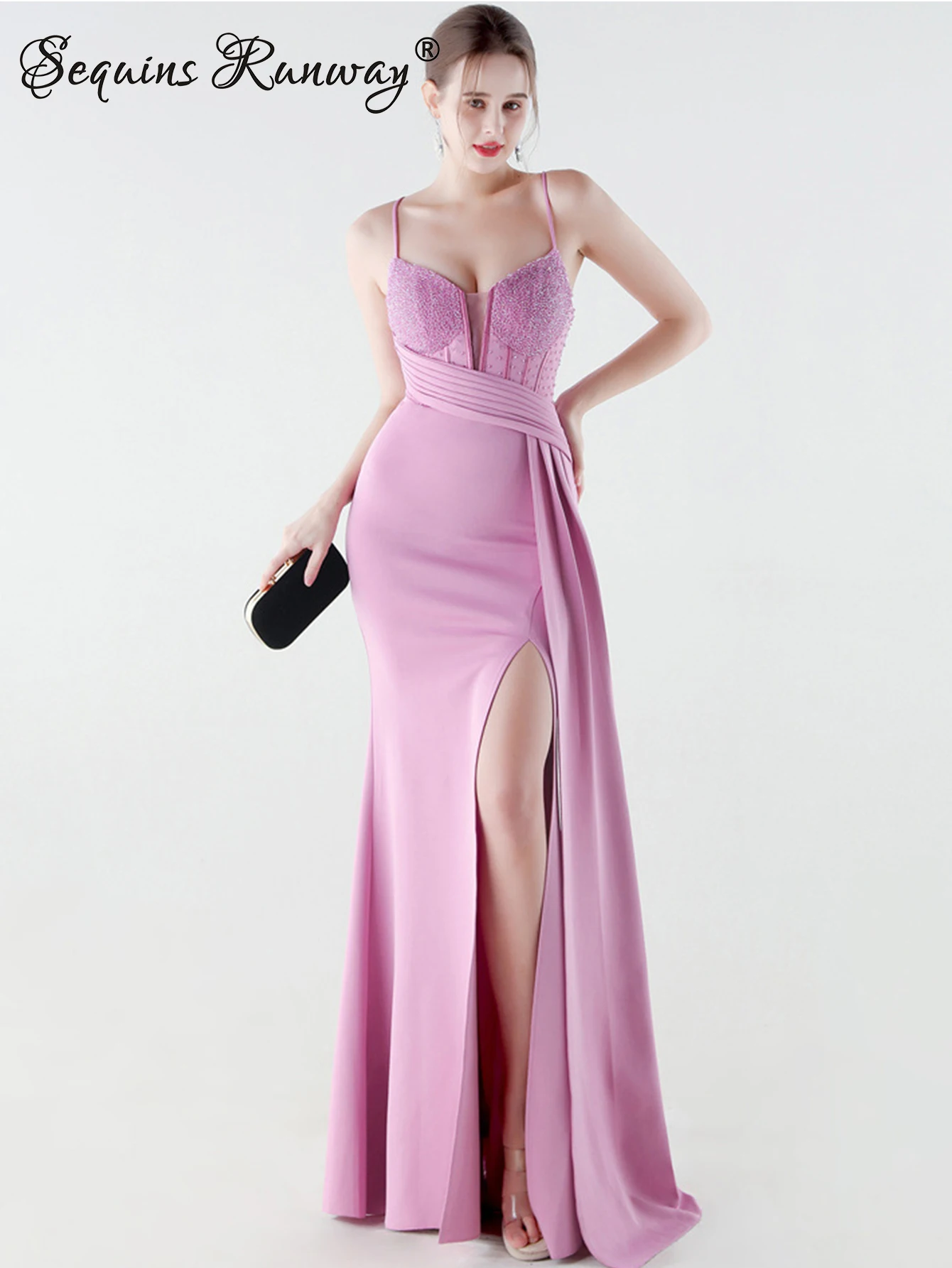 Seksowne sukienki imprezowe z odkrytymi plecami dla kobiet, luksusowe letnie sukienki z dżetami na urodziny, eleganckie sukienki damskie na studniówkę, długie sukienki wieczorowe, vestidos