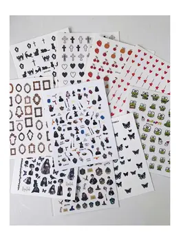 1 ks Láska kříž žába třešeň motýl kouzelný klobouk čarodějnice samolepka na nehty DIY umění design nehtů obtisk Dticker 12 nejlepší prodej Samolepka na nehty s motivem Harryho Pottera - №8