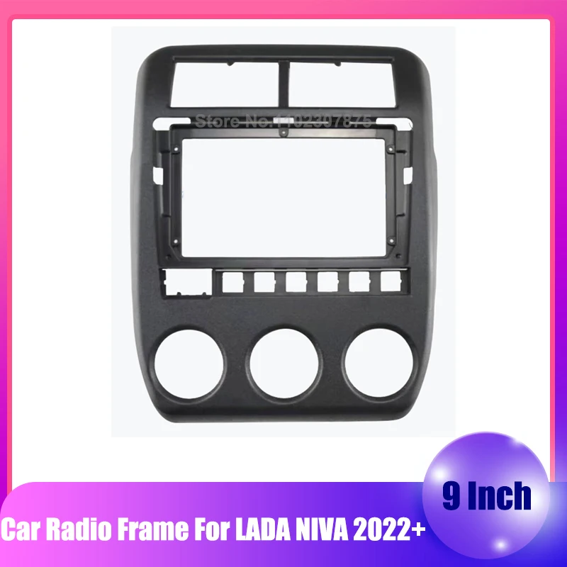 

9 Inch Frame Auto Radio Fascia For 2022 LADA NIVA Head Unit Radio Dashboard GPS stereo panel for mounting 2 Din DVD Frame