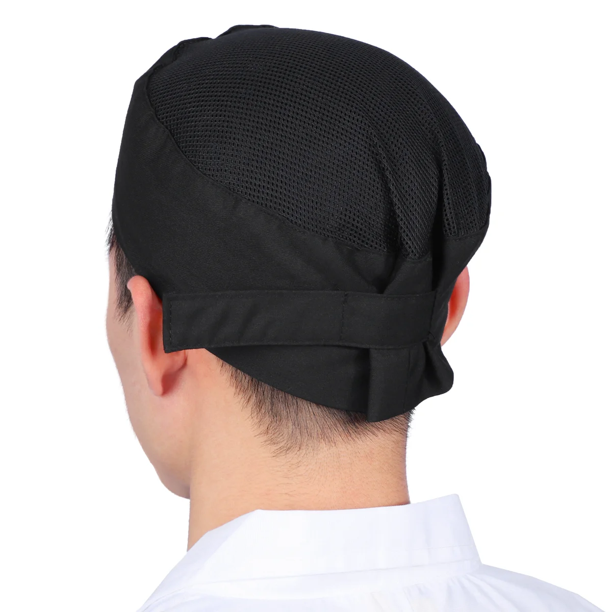 Adult Chef Hat Professional Mesh Cap Hook & Loop Strap BESTOMZ Skull Adjustable