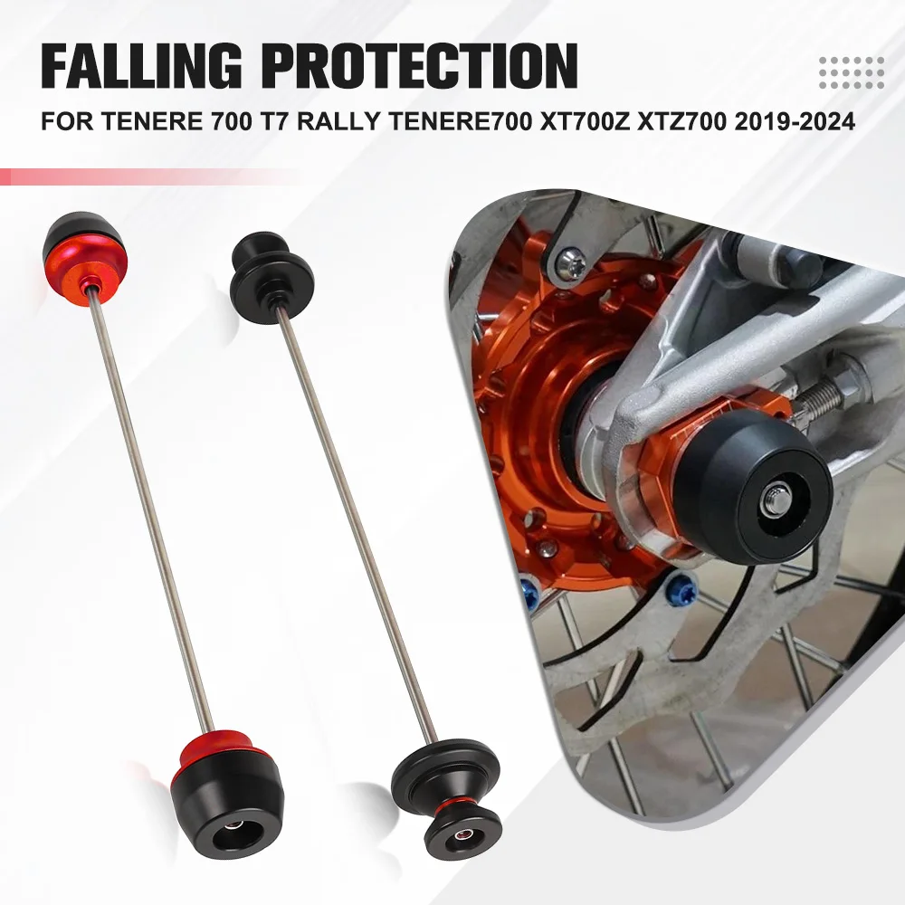 

ДЛЯ Yamaha Tenere 700 T7 Rally 2019-2023 2024, шпиндель, ось колеса, вилка, ползунки, защита от столкновений Tenere700 XT700Z XTZ700