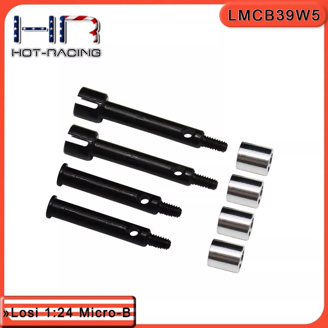 HR Losi 1:24 Micro-B steel widened wheel axle for one vehicle, single-sided widened by 3MM/5mm