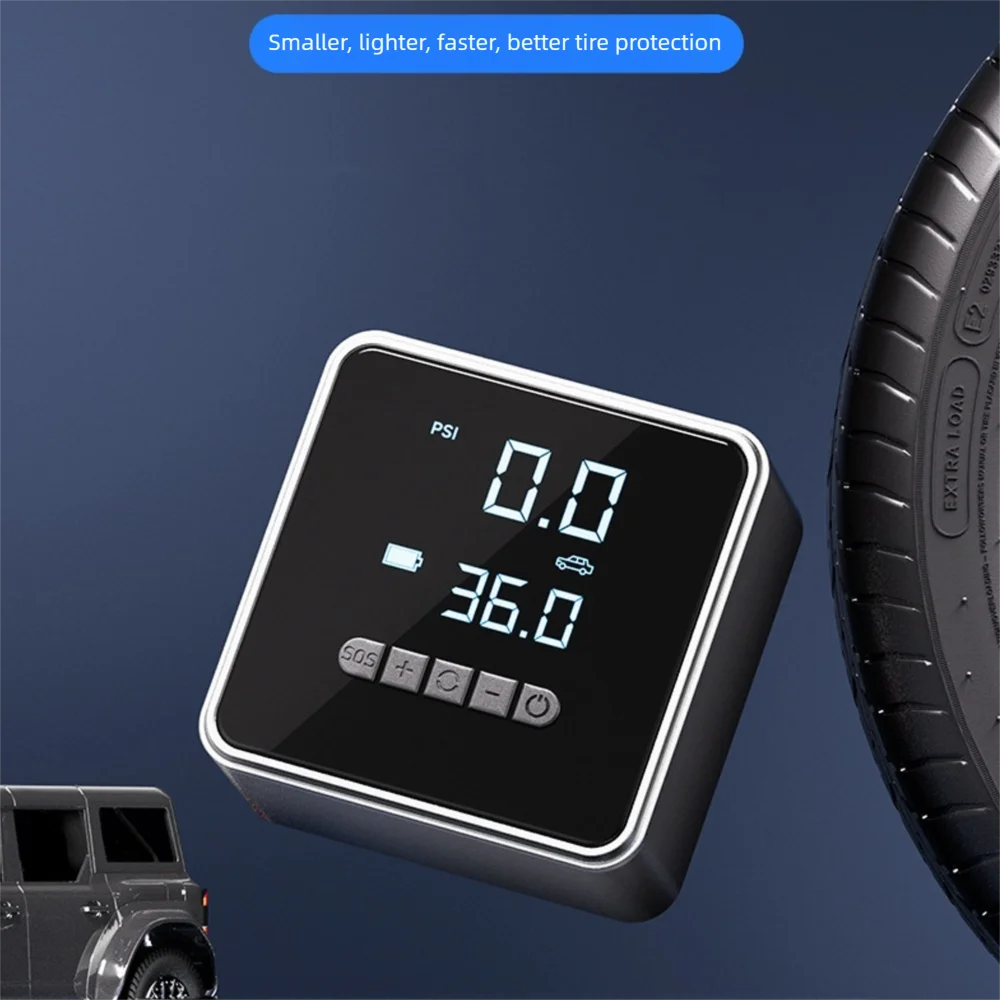 

New Portable Car Tire Inflator Rechargeable Wireless Electric Inflator Multifunctional Inflator Pump for Car Bicycle Ball