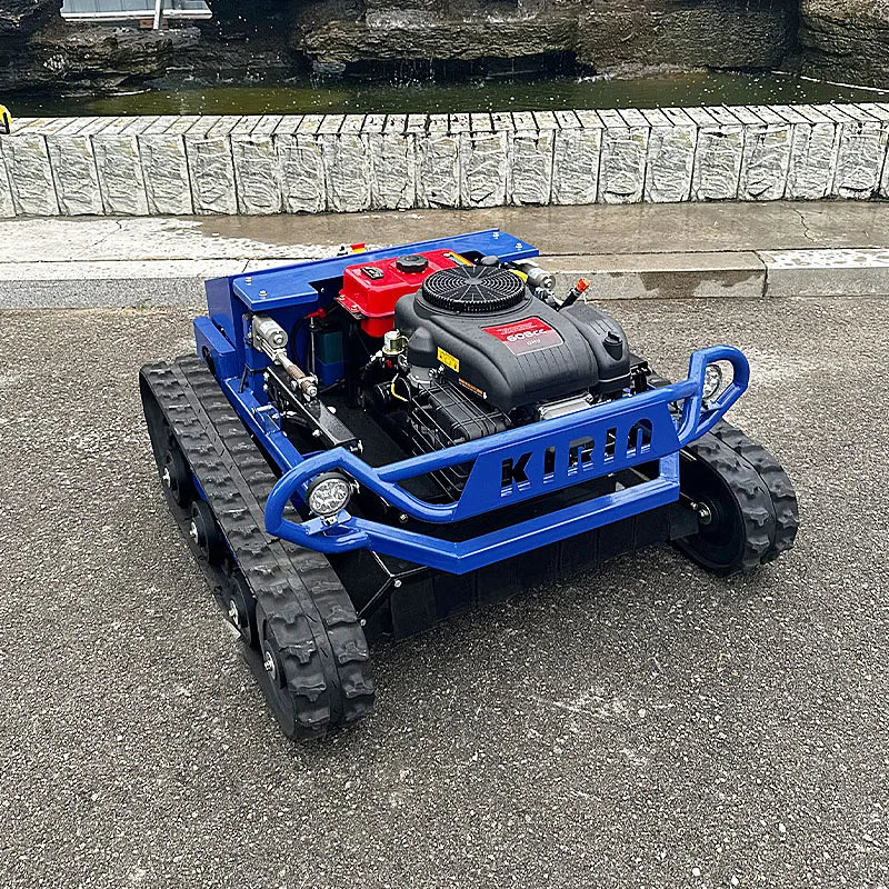 Agriculture Rubber Tracks Remote Control Robot Lawn Mower CE EPA Diesel Engine All Terrain Grass Cutting Machine