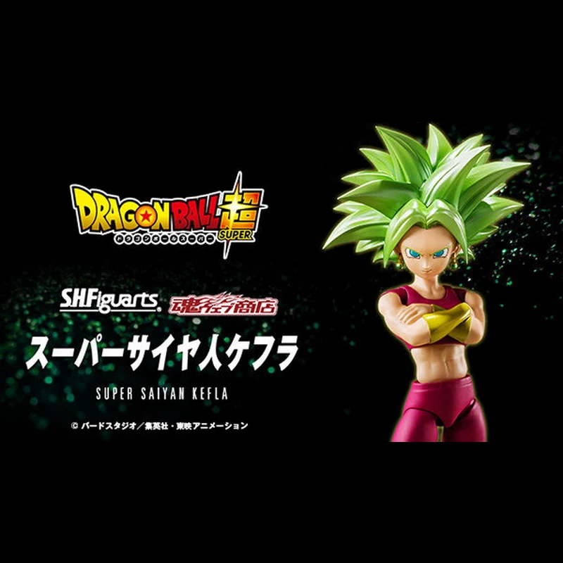 In Stock Bandai S.H.Figuarts DRAGON BALL Caulifla Original Genuine Anime Figure Model T S.H.F Toy Action Figures Collection Doll