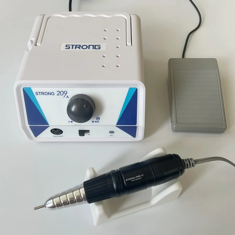 Nuevo fuerte 210 /209B 65w 45000RPM taladro de uñas Micromotor máquina de manicura para pulir uñas pedicura taladro de decoración de uñas