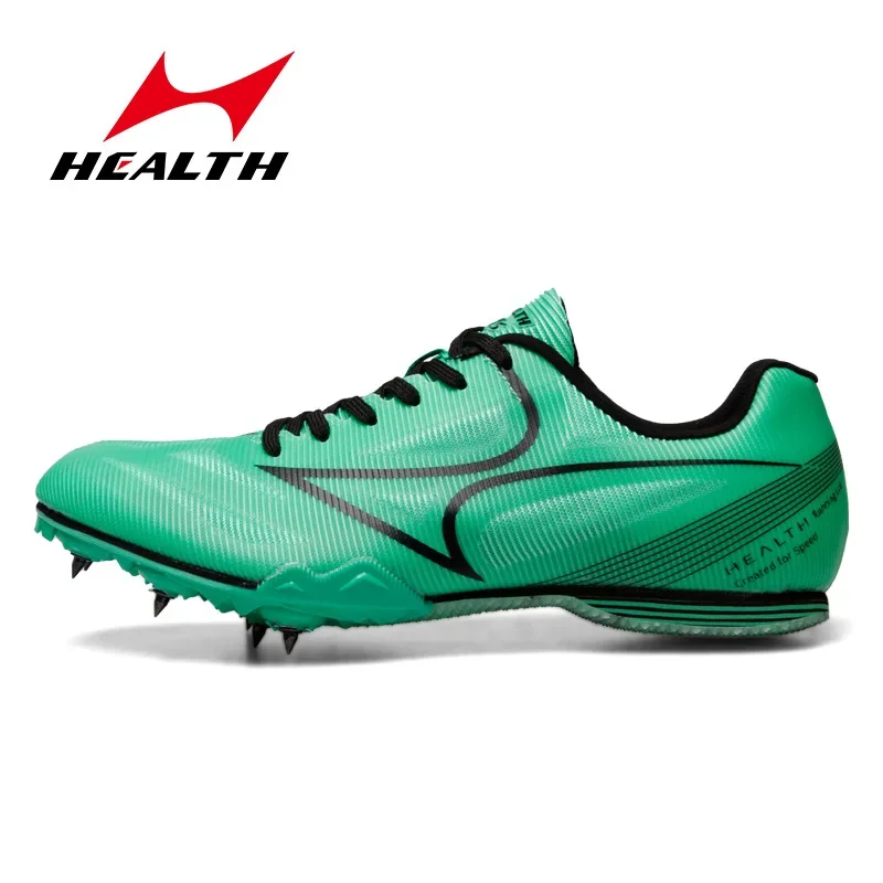 Health Breathable Men Track Field Sprint Spikes Professional Full-length Middle Distance Race Triple Jump High Jump Sneakers